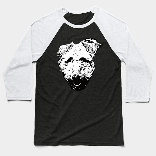 Welshie Welsh Terrier Baseball T-Shirt by DoggyStyles